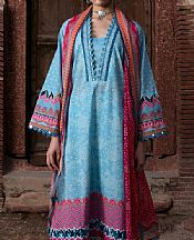Kahf Blue Lawn Suit- Pakistani Lawn Dress