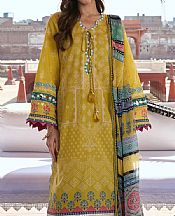Kahf Olive Lawn Suit- Pakistani Designer Lawn Suits