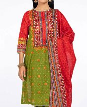 Apple Green Lawn Suit- Pakistani Designer Lawn Dress