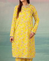 Kayseria Yellow Lawn Kurti- Pakistani Lawn Dress
