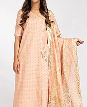 Peach Lawn Suit