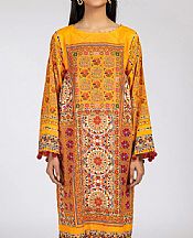 Orange Khaddar Kurti- Pakistani Winter Clothing