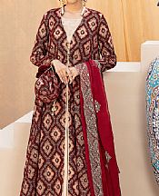 Maroon/Ivory Velvet Suit (2 Pcs)- Pakistani Winter Clothing