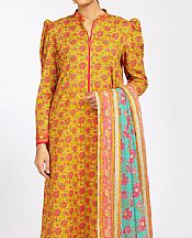Golden Yellow Lawn Suit