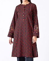 Kayseria Maroon Khaddar Kurti- Pakistani Winter Dress