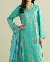 Kayseria Turquoise Lawn Suit- Pakistani Designer Lawn Suits