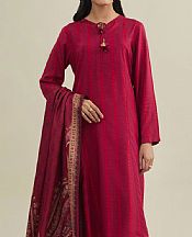 Kayseria Maroon Percale Suit- Pakistani Winter Clothing