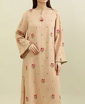 Kayseria Beige Percale Suit (2 Pcs)- Pakistani Winter Clothing
