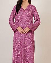Kayseria Plum Percale Suit (2 Pcs)- Pakistani Winter Dress