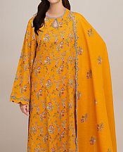 Kayseria Mustard Khaddar Suit- Pakistani Winter Dress