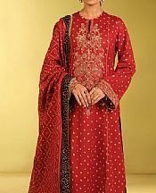 Kayseria Cornell Red Lawn Suit- Pakistani Lawn Dress