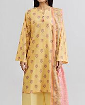 Kayseria Sand Gold Lawn Suit- Pakistani Designer Lawn Suits