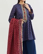 Kayseria Navy Blue Lawn Suit- Pakistani Designer Lawn Suits