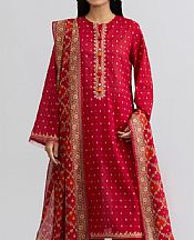 Kayseria Red Lawn Suit- Pakistani Designer Lawn Suits