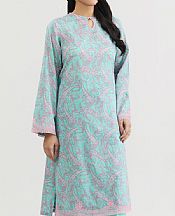 Kayseria Turquoise Lawn Suit (2 pcs)- Pakistani Lawn Dress