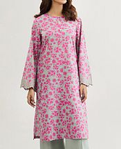 Kayseria Grey/Pink Lawn Suit (2 pcs)- Pakistani Lawn Dress
