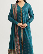 Kayseria Teal Lawn Suit- Pakistani Lawn Dress