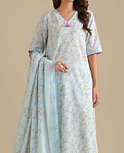 Kayseria Sky Blue Lawn Suit- Pakistani Designer Lawn Suits