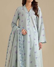 Kayseria Light Grey Lawn Suit- Pakistani Designer Lawn Suits