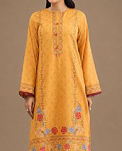Kayseria Mustard Lawn Suit (2 pcs)- Pakistani Lawn Dress