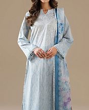 Light Grey/Light Blue Lawn Suit