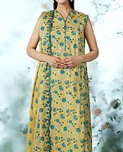 Kayseria Sand Gold Lawn Suit- Pakistani Designer Lawn Suits