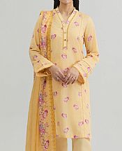 Kayseria Pale Yellow Lawn Suit- Pakistani Lawn Dress