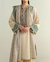 Ivory/Grey Lawn Suit
