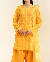Kayseria Golden Yellow Lawn Suit- Pakistani Designer Lawn Suits
