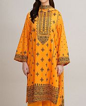 Orange Lawn Suit
