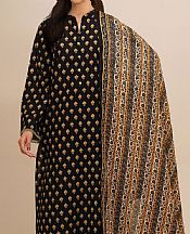 Kayseria Black Khaddar Suit (2 Pcs)- Pakistani Winter Dress