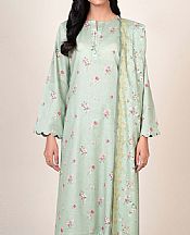 Kayseria Light Green Khaddar Suit- Pakistani Winter Dress