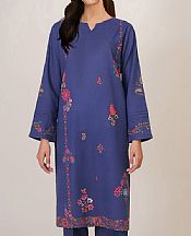 Kayseria Navy Blue Khaddar Suit (2 Pcs)- Pakistani Winter Dress