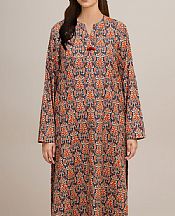 Kayseria Beige/Grey Khaddar Suit (2 Pcs)- Pakistani Winter Dress