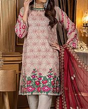 Ketifa Light Grey Organza Suit- Pakistani Chiffon Dress