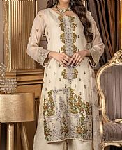 Ketifa Off-white Chiffon Suit- Pakistani Chiffon Dress