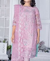 Ketifa Lilac Organza Suit- Pakistani Designer Chiffon Suit