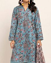 Khaadi Baby Blue Cambric Suit- Pakistani Winter Clothing