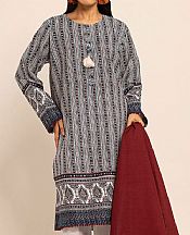 Khaadi Grey Khaddar Suit- Pakistani Winter Dress