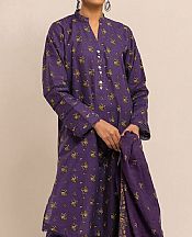 Khaadi Purple Khaddar Suit- Pakistani Winter Clothing