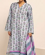 Khaadi Pastel Grey Khaddar Suit- Pakistani Winter Clothing