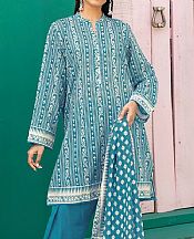 Khaadi Light Turquoise Cambric Suit- Pakistani Lawn Dress