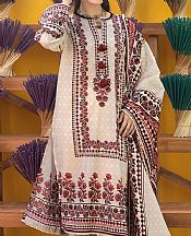 Khaadi Tan Lawn Suit- Pakistani Lawn Dress