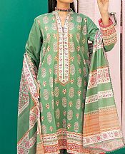 Khaadi Mint Green Cambric Suit- Pakistani Designer Lawn Suits