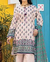 Khaadi Ivory Lawn Suit- Pakistani Designer Lawn Suits