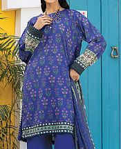 Khaadi Blue Lawn Suit- Pakistani Lawn Dress