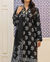 Khaadi Black Cambric Suit- Pakistani Designer Lawn Suits