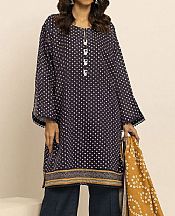 Khaadi Navy Khaddar Suit- Pakistani Winter Clothing
