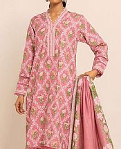 Khaadi Pink Khaddar Suit- Pakistani Winter Dress