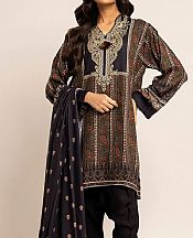 Khaadi Black Marina Suit- Pakistani Winter Clothing